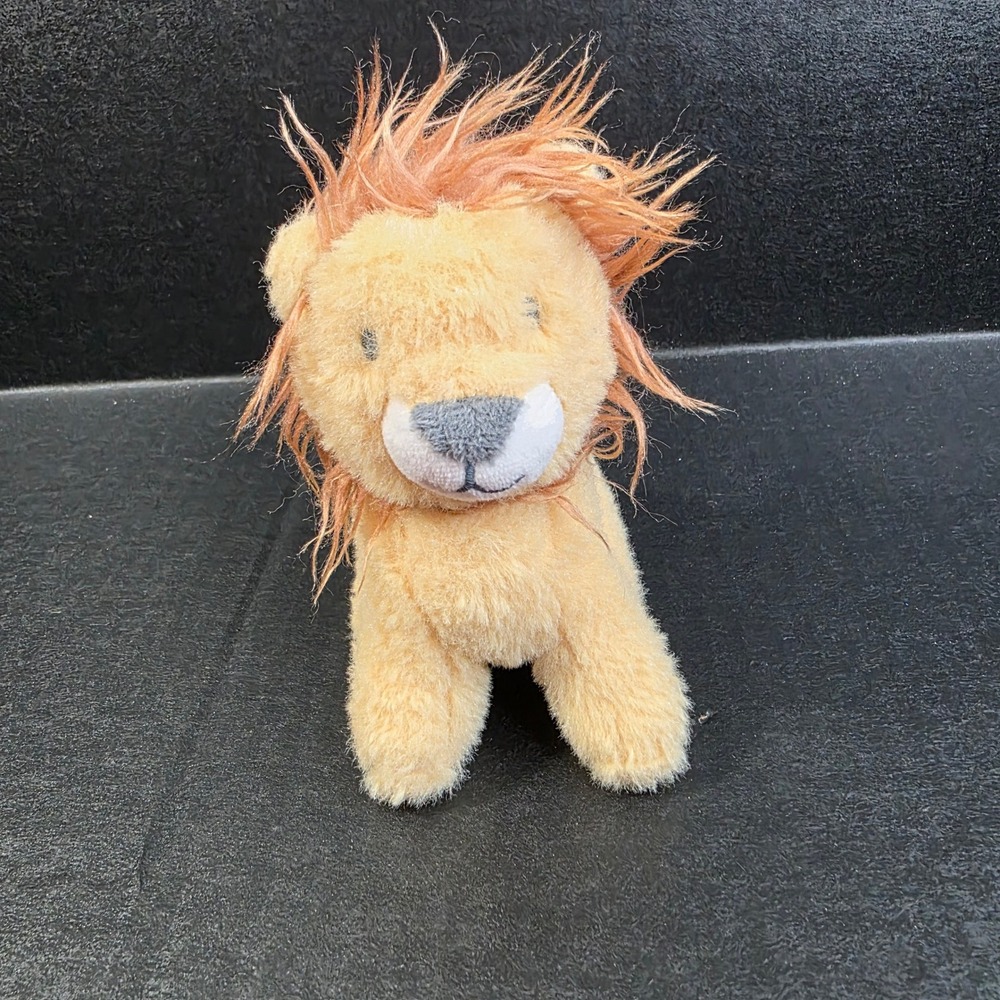 Target Small Tan‎ Lion Rattle Plush 5" Stuffed Animal Orange Mane Safari Toy